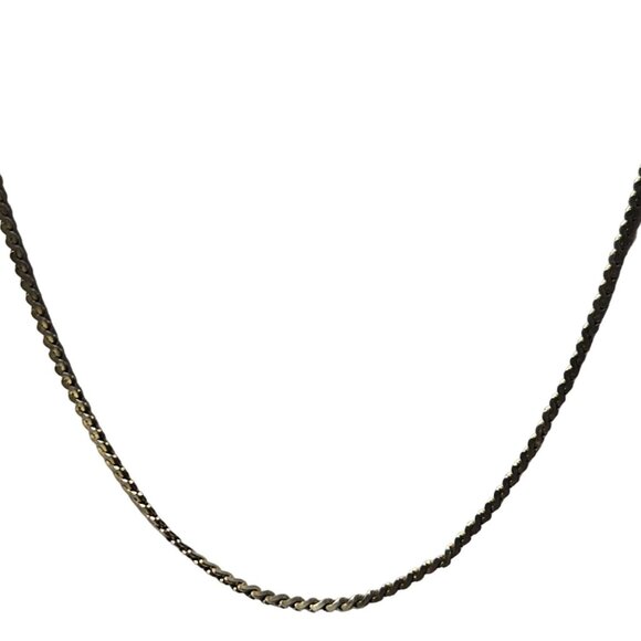 Elegant Gold Tone Braided Chain Necklace Minimalist Classic Fashion Jewelry - Picture 2 of 5